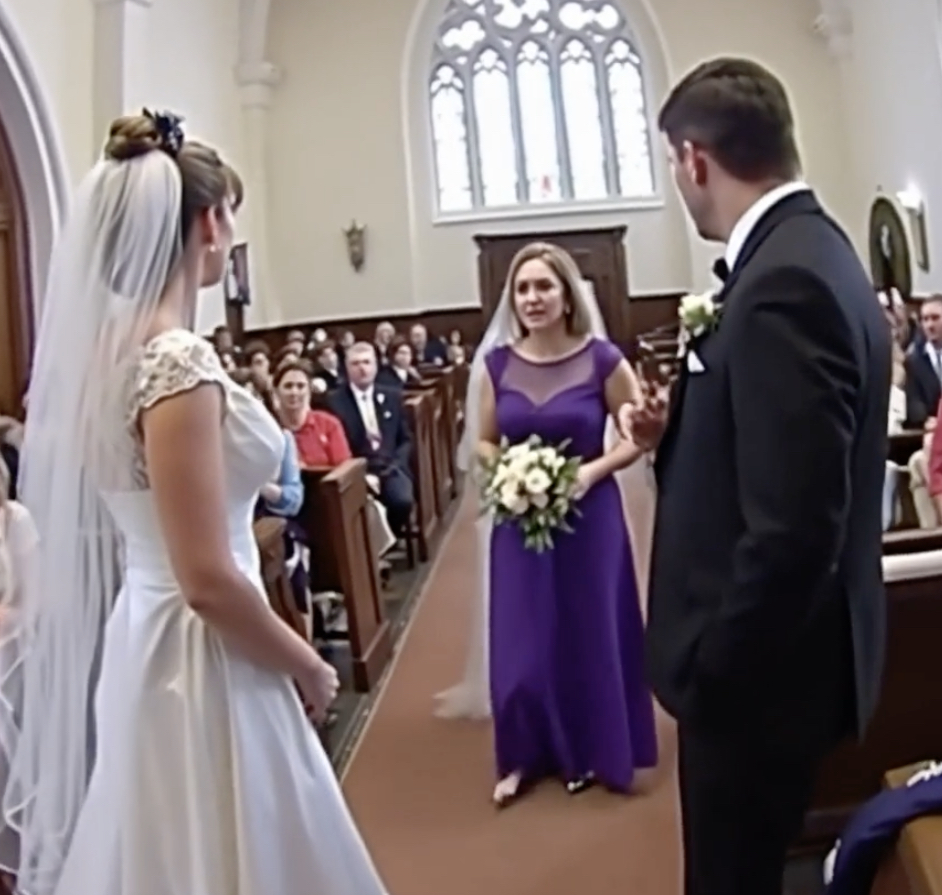 On my wedding day, I was about to say my vows when my maid of